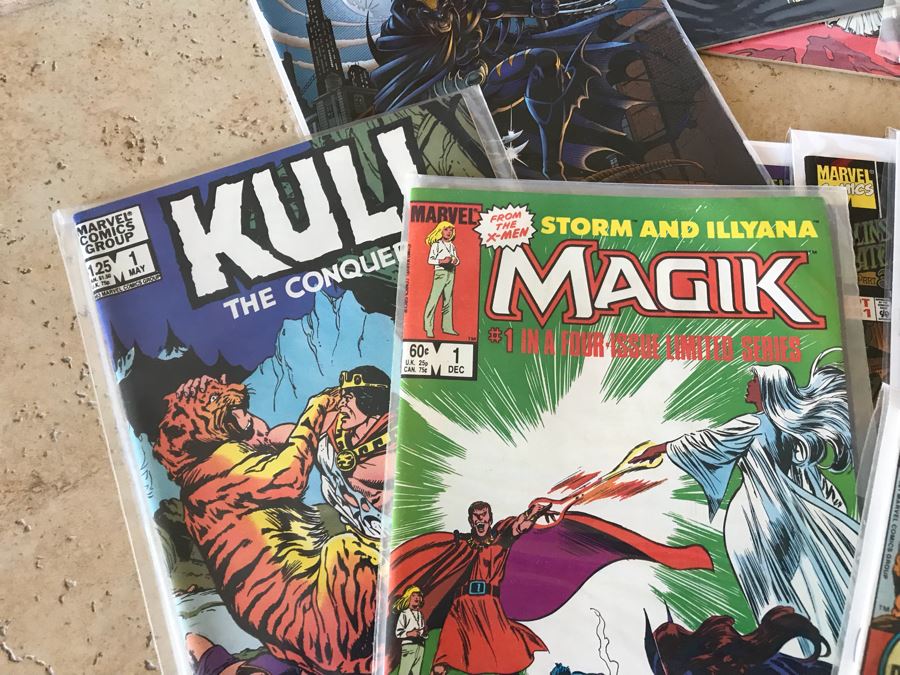LONG Box Of Vintage Comic Books Featuring Lots Of 1st Issues Including First Issues Of Blade Runner, Kazar The Savage, Magik, Kull The Conqueror, Krull, The A-Team, The Dark Crystal And More - See All Photos For Sampling [Photo 5]