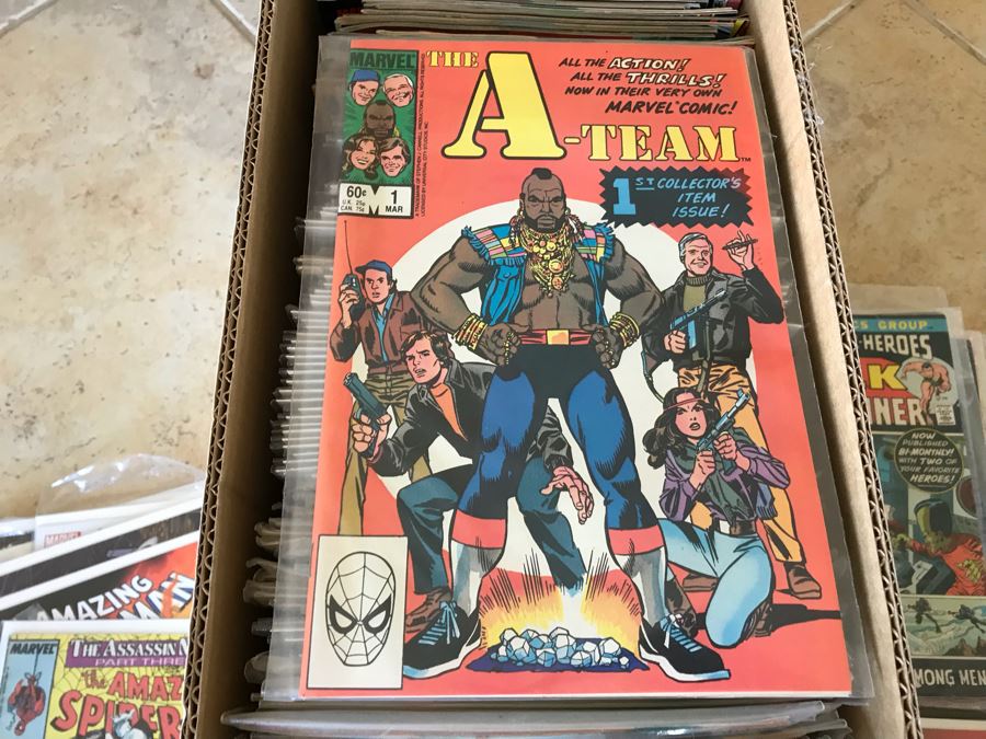 LONG Box Of Vintage Comic Books Featuring Lots Of 1st Issues Including First Issues Of Blade Runner, Kazar The Savage, Magik, Kull The Conqueror, Krull, The A-Team, The Dark Crystal And More - See All Photos For Sampling [Photo 29]