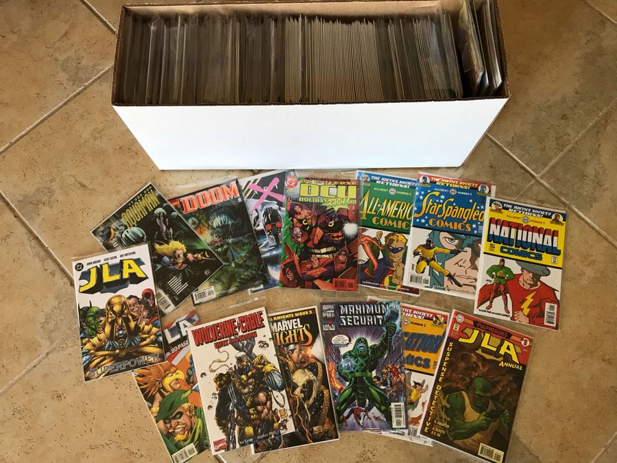 LONG Box Of Vintage Comic Books - See All Photos For Sampling