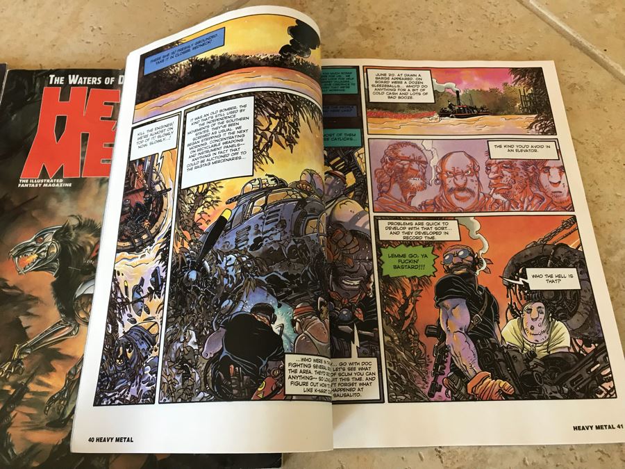 (5) Vintage HEAVY METAL Illustrated Fantasy Magazines And Midnight Marquee Issue 44 [Photo 9]