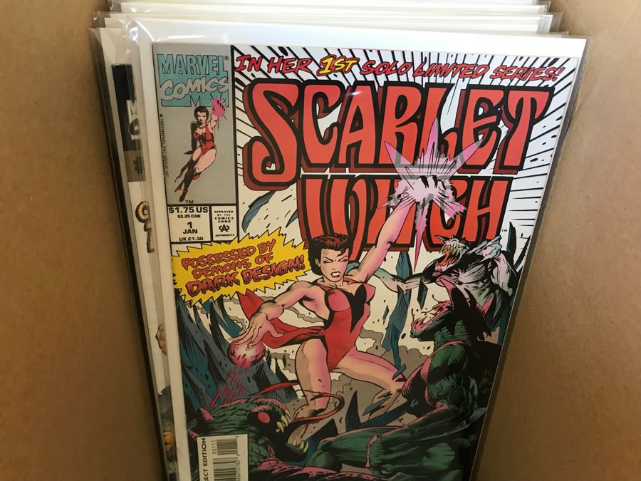 LONG Box Of Vintage Comic Books Featuring Lots Of 1st Editions: (12) X-O Manowar #0, NFL Super Pro #1, (9) Superman #50, Black Panther, Ghost Rider, DOOM #1, True Blood #1, Uncanny X-Men - See All Photos For Sampling [Photo 39]