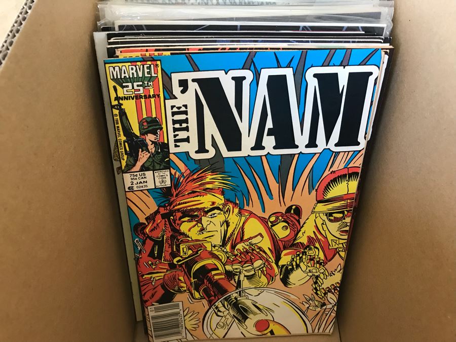 LONG Box Of Vintage Comic Books Featuring Lots Of 1st Editions: (12) X-O Manowar #0, NFL Super Pro #1, (9) Superman #50, Black Panther, Ghost Rider, DOOM #1, True Blood #1, Uncanny X-Men - See All Photos For Sampling [Photo 28]