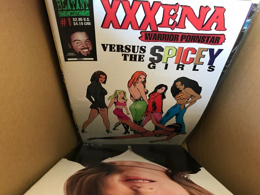 LONG Box Of Vintage Comic Books Featuring Lots Of 1st Editions: (12) X-O Manowar #0, NFL Super Pro #1, (9) Superman #50, Black Panther, Ghost Rider, DOOM #1, True Blood #1, Uncanny X-Men - See All Photos For Sampling [Photo 60]