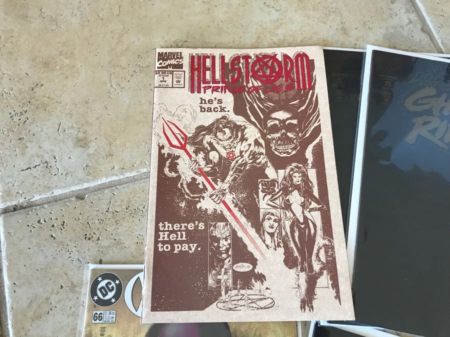 LONG Box Of Vintage Comic Books Featuring Lots Of 1st Editions: (12) X-O Manowar #0, NFL Super Pro #1, (9) Superman #50, Black Panther, Ghost Rider, DOOM #1, True Blood #1, Uncanny X-Men - See All Photos For Sampling [Photo 13]