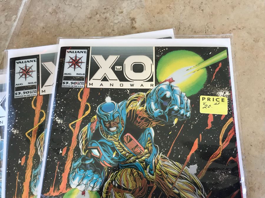 LONG Box Of Vintage Comic Books Featuring Lots Of 1st Editions: (12) X-O Manowar #0, NFL Super Pro #1, (9) Superman #50, Black Panther, Ghost Rider, DOOM #1, True Blood #1, Uncanny X-Men - See All Photos For Sampling [Photo 3]