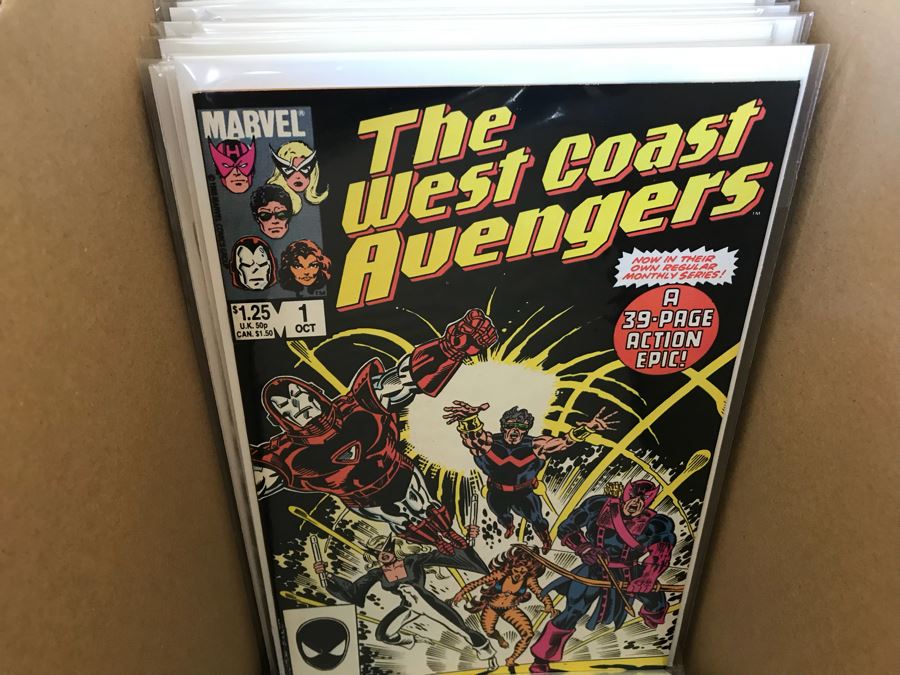 LONG Box Of Vintage Comic Books Featuring Lots Of 1st Editions: (12) X-O Manowar #0, NFL Super Pro #1, (9) Superman #50, Black Panther, Ghost Rider, DOOM #1, True Blood #1, Uncanny X-Men - See All Photos For Sampling [Photo 36]
