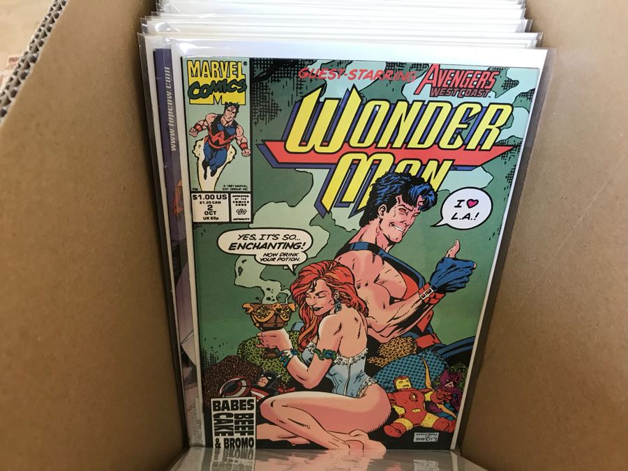 LONG Box Of Vintage Comic Books Featuring Lots Of 1st Editions: (12) X-O Manowar #0, NFL Super Pro #1, (9) Superman #50, Black Panther, Ghost Rider, DOOM #1, True Blood #1, Uncanny X-Men - See All Photos For Sampling [Photo 43]