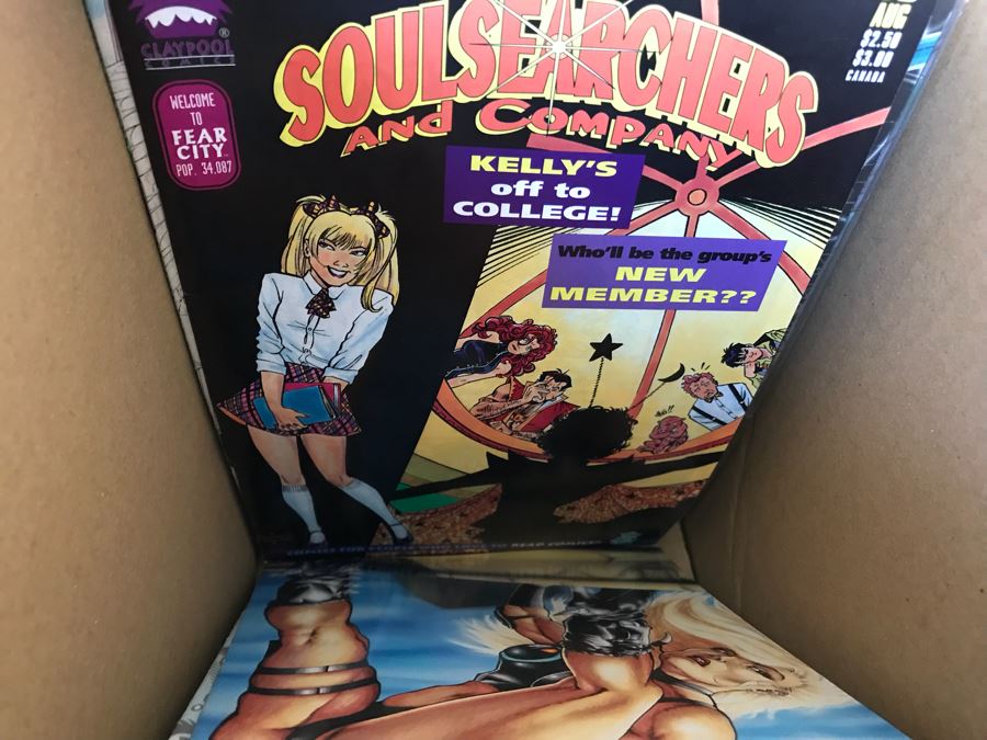 LONG Box Of Vintage Comic Books Featuring Lots Of 1st Editions: (12) X-O Manowar #0, NFL Super Pro #1, (9) Superman #50, Black Panther, Ghost Rider, DOOM #1, True Blood #1, Uncanny X-Men - See All Photos For Sampling [Photo 58]