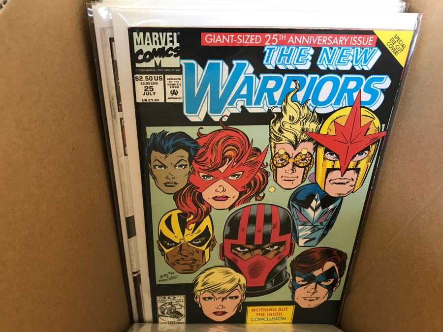 LONG Box Of Vintage Comic Books Featuring Lots Of 1st Editions: (12) X-O Manowar #0, NFL Super Pro #1, (9) Superman #50, Black Panther, Ghost Rider, DOOM #1, True Blood #1, Uncanny X-Men - See All Photos For Sampling [Photo 46]
