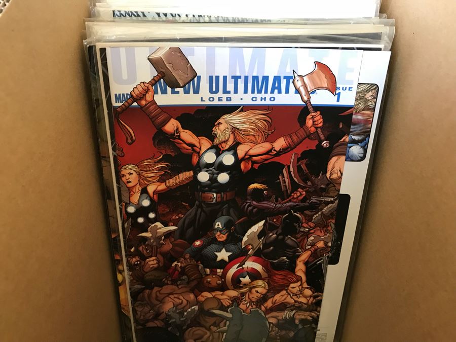 LONG Box Of Vintage Comic Books Featuring Lots Of 1st Editions: (12) X-O Manowar #0, NFL Super Pro #1, (9) Superman #50, Black Panther, Ghost Rider, DOOM #1, True Blood #1, Uncanny X-Men - See All Photos For Sampling [Photo 30]