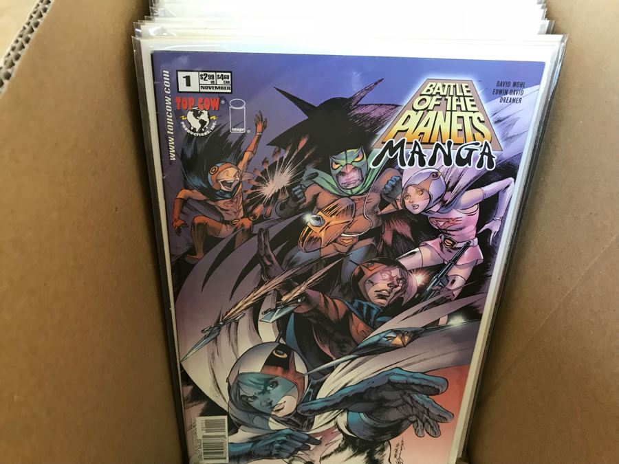 LONG Box Of Vintage Comic Books Featuring Lots Of 1st Editions: (12) X-O Manowar #0, NFL Super Pro #1, (9) Superman #50, Black Panther, Ghost Rider, DOOM #1, True Blood #1, Uncanny X-Men - See All Photos For Sampling [Photo 44]