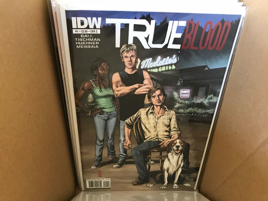 LONG Box Of Vintage Comic Books Featuring Lots Of 1st Editions: (12) X-O Manowar #0, NFL Super Pro #1, (9) Superman #50, Black Panther, Ghost Rider, DOOM #1, True Blood #1, Uncanny X-Men - See All Photos For Sampling [Photo 48]