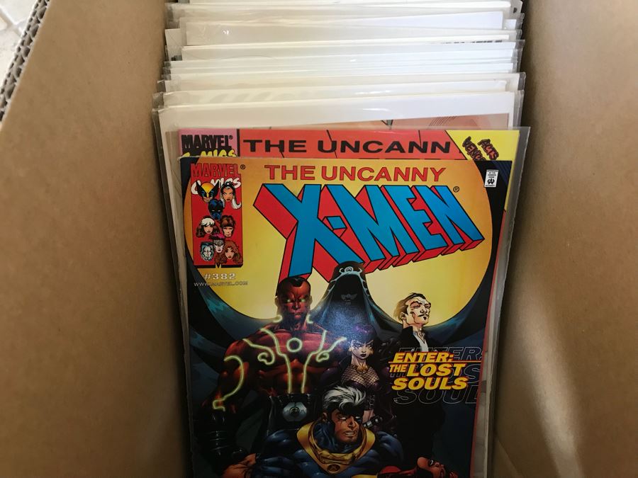 LONG Box Of Vintage Comic Books Featuring Lots Of 1st Editions: (12) X-O Manowar #0, NFL Super Pro #1, (9) Superman #50, Black Panther, Ghost Rider, DOOM #1, True Blood #1, Uncanny X-Men - See All Photos For Sampling [Photo 24]