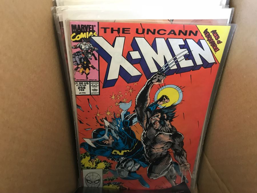 LONG Box Of Vintage Comic Books Featuring Lots Of 1st Editions: (12) X-O Manowar #0, NFL Super Pro #1, (9) Superman #50, Black Panther, Ghost Rider, DOOM #1, True Blood #1, Uncanny X-Men - See All Photos For Sampling [Photo 25]