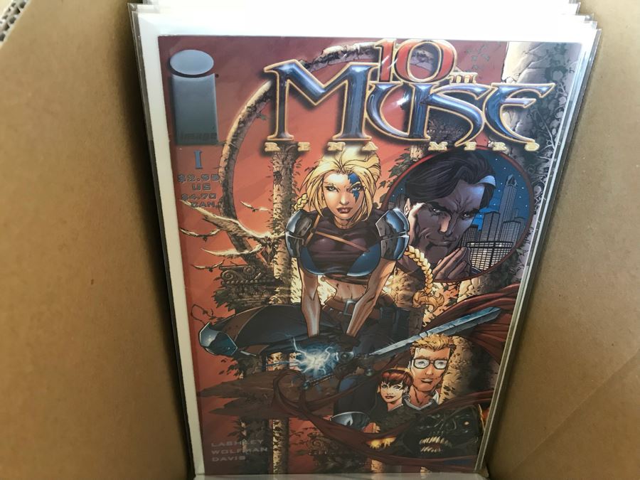 LONG Box Of Vintage Comic Books Featuring Lots Of 1st Editions: (12) X-O Manowar #0, NFL Super Pro #1, (9) Superman #50, Black Panther, Ghost Rider, DOOM #1, True Blood #1, Uncanny X-Men - See All Photos For Sampling [Photo 47]