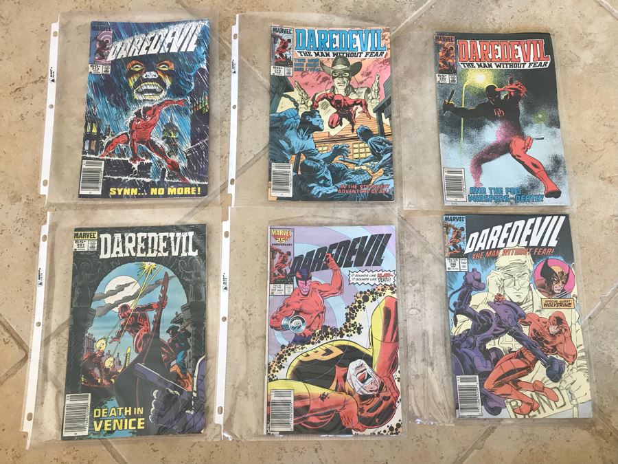 (6) Vintage MARVEL Daredevil Comic Books [Photo 1]