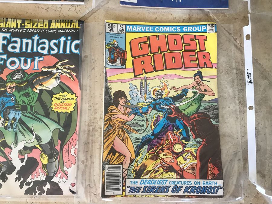 (8) Vintage Comic Books: Action Comics, Superman, Star Trek, Bugs Bunny, Fantastic Four, Ghost Rider, Mighty Samson [Photo 9]