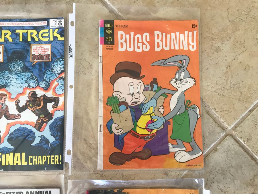 (8) Vintage Comic Books: Action Comics, Superman, Star Trek, Bugs Bunny, Fantastic Four, Ghost Rider, Mighty Samson [Photo 6]