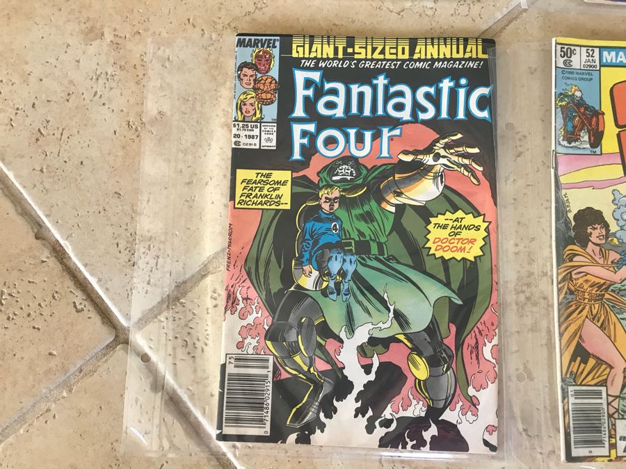 (8) Vintage Comic Books: Action Comics, Superman, Star Trek, Bugs Bunny, Fantastic Four, Ghost Rider, Mighty Samson [Photo 8]