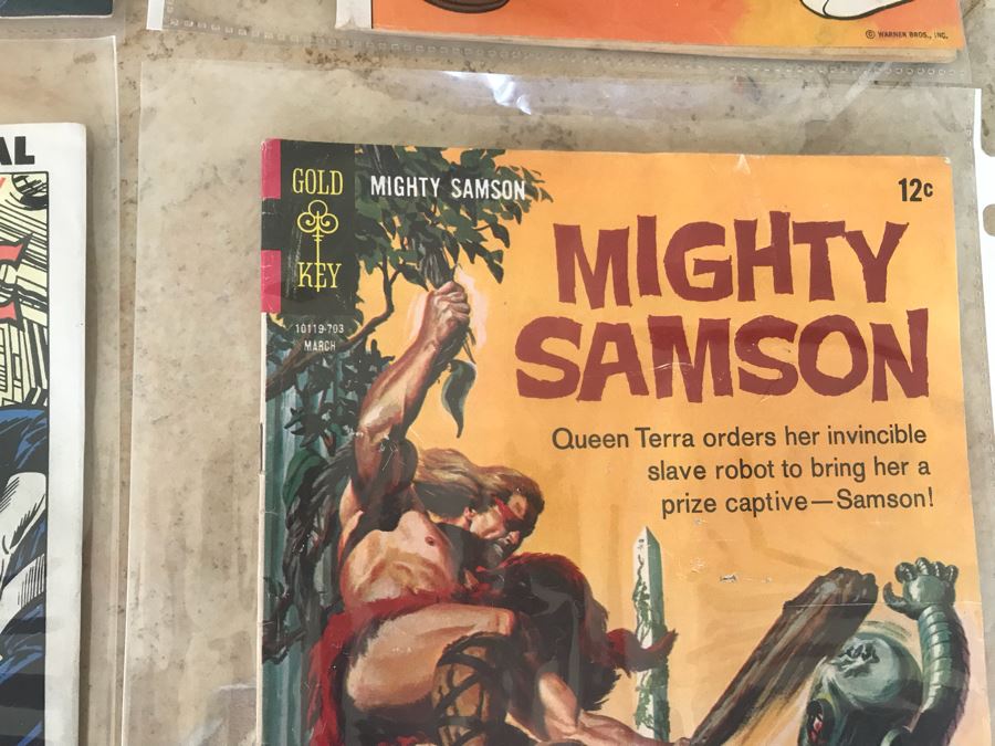 (8) Vintage Comic Books: Action Comics, Superman, Star Trek, Bugs Bunny, Fantastic Four, Ghost Rider, Mighty Samson [Photo 12]