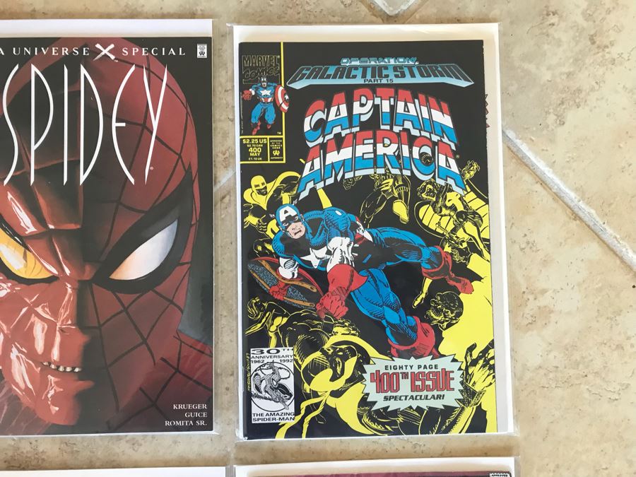 (10) Vintage Comic Books Including Harley Quinn #2, Spidey, Action Comics, The Invaders, Captain America [Photo 4]