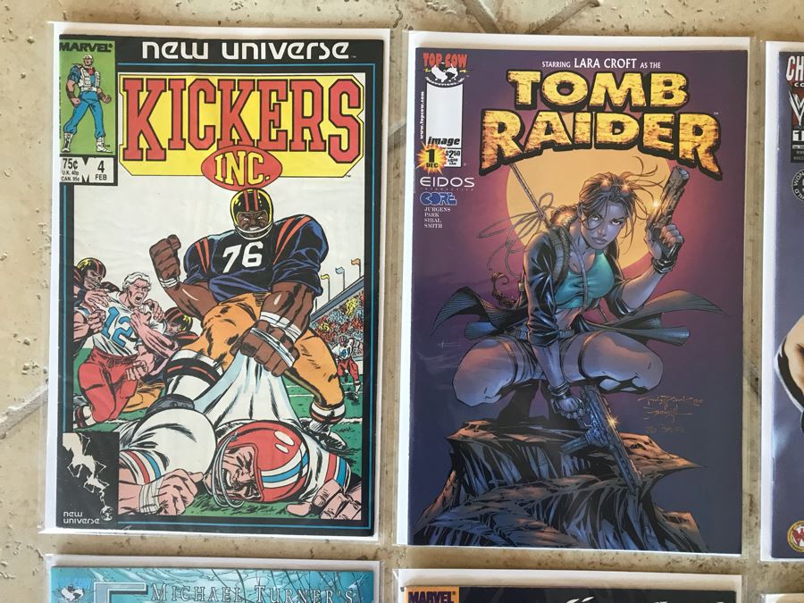 (10) Vintage Comic Books Including Fathom #1, Ghost Rider #1, Earth X #1, Elongated Man #1, The Rampaging Hulk #1, Tomb Raider #1, Peter Parker Spider-Man #1 [Photo 2]