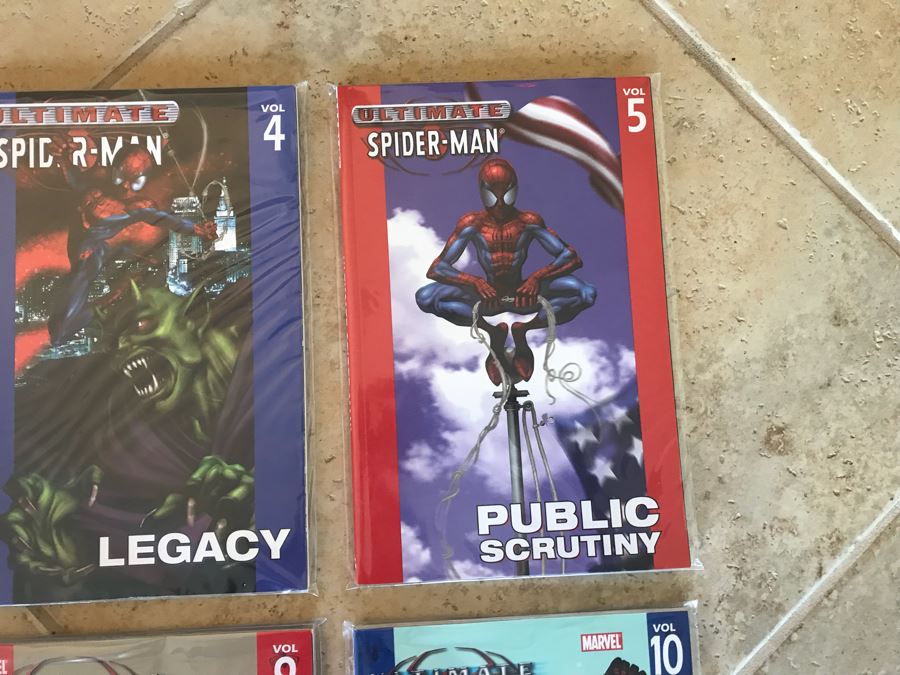 (10) Vintage Ultimate Spider-Man Trade Paper Back Comic Books Issues #1-#10 [Photo 4]