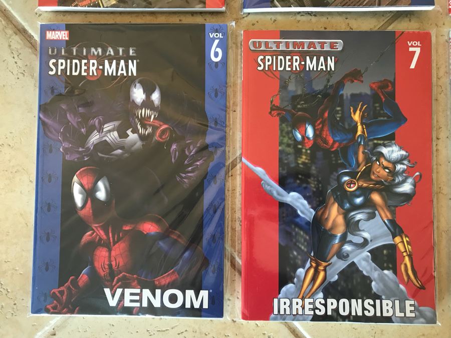 (10) Vintage Ultimate Spider-Man Trade Paper Back Comic Books Issues #1-#10 [Photo 5]