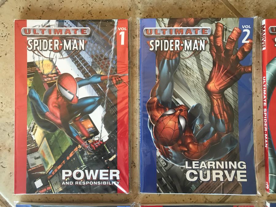 (10) Vintage Ultimate Spider-Man Trade Paper Back Comic Books Issues #1-#10 [Photo 2]