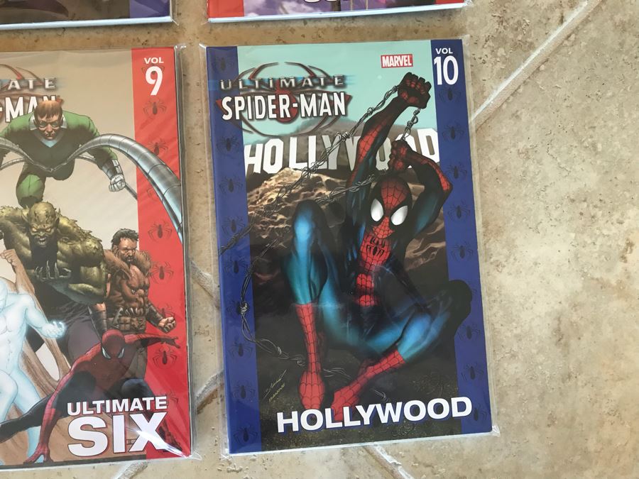 (10) Vintage Ultimate Spider-Man Trade Paper Back Comic Books Issues #1-#10 [Photo 7]
