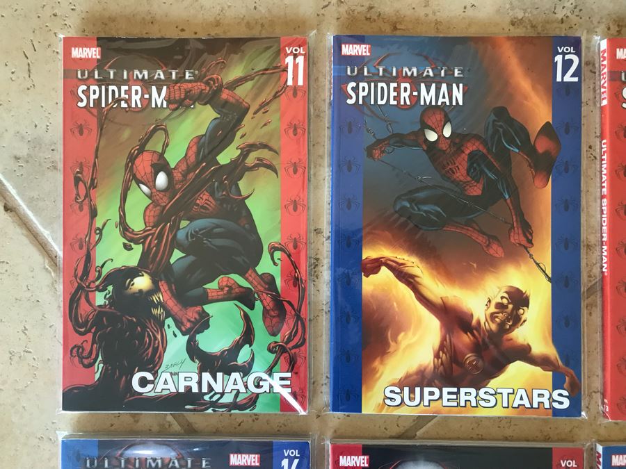 (10) Vintage Ultimate Spider-Man Trade Paper Back Comic Books Issues #11-#20 [Photo 2]