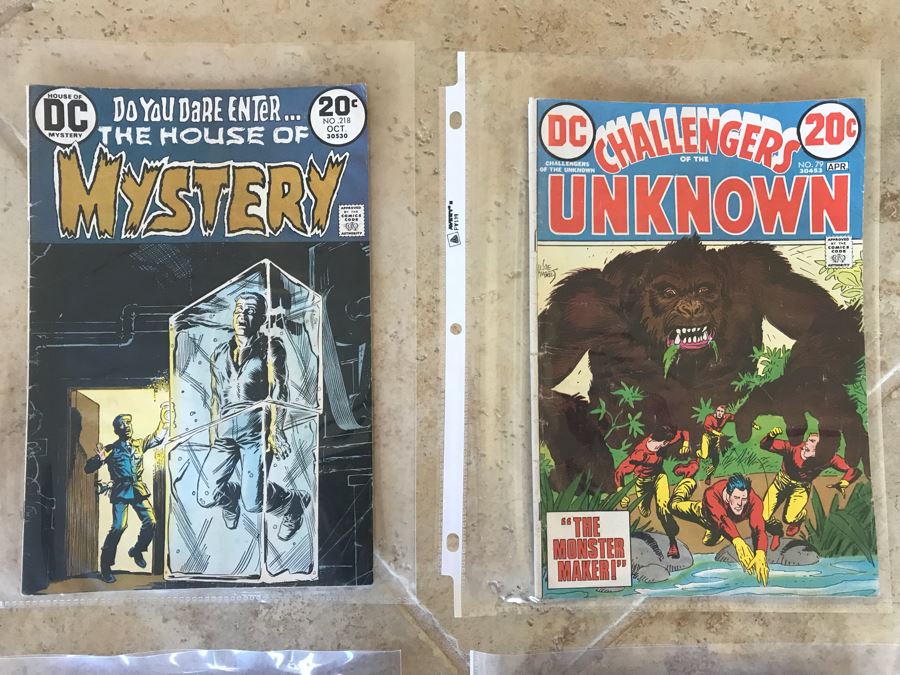 (8) Vintage Comic Books MARVEL DC Comics: Monsters On The Prowl, The Phantom, The House Of Mystery, Challengers Of The Unknown, Secrets Of Sinister House, Strange Tales, Swamp Thing, Unexpected [Photo 3]