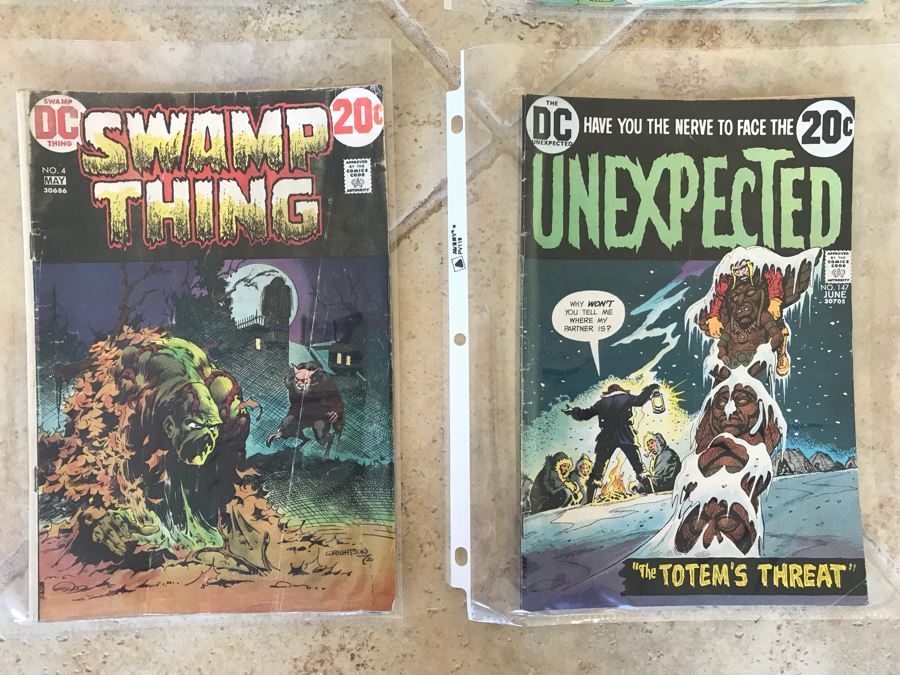 (8) Vintage Comic Books MARVEL DC Comics: Monsters On The Prowl, The Phantom, The House Of Mystery, Challengers Of The Unknown, Secrets Of Sinister House, Strange Tales, Swamp Thing, Unexpected [Photo 5]