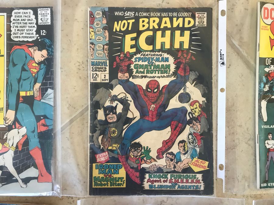 (8) Vintage MARVEL And DC Comic Books: The Beast, Superboy, Not Brand Echh, Secret Origins, Secret Six, Ant-Man, Detective Comics, World's Finest [Photo 4]
