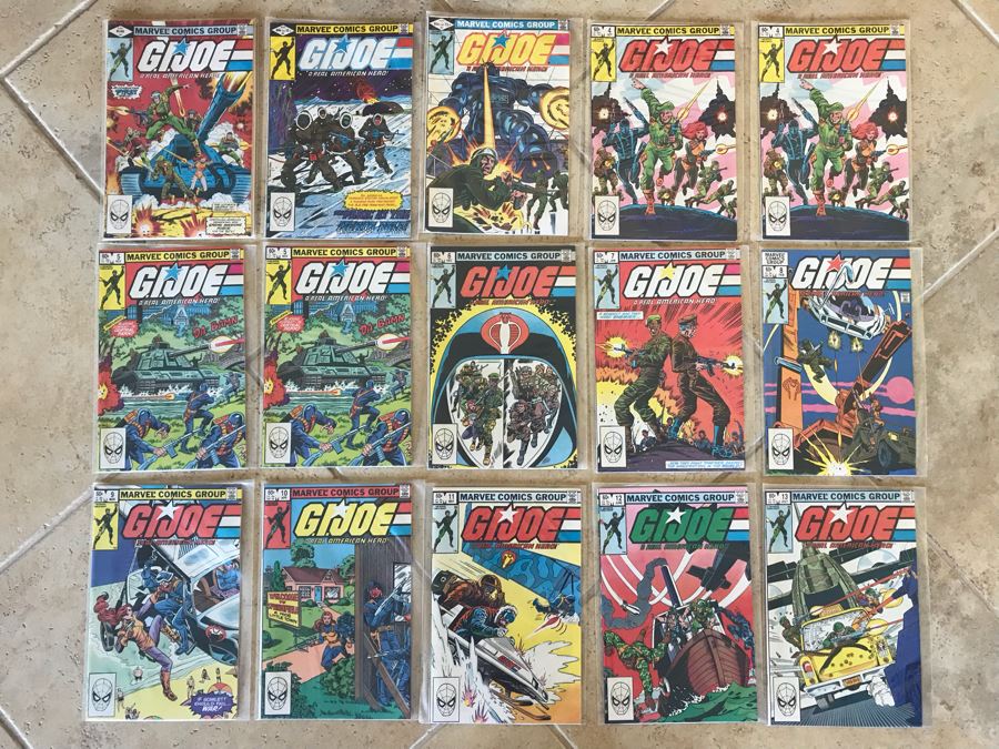 (15) Vintage MARVEL Comic Books G.I. Joe Including #1,2,3,4,5 [Photo 1]