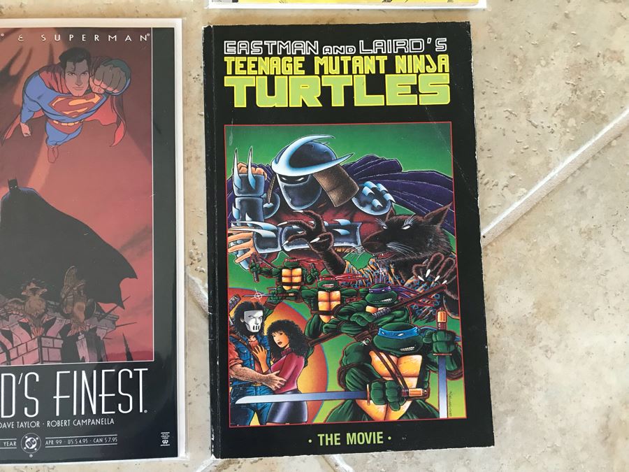 (8) Vintage Comic Books Including First Issues: Superman, Dennis The Menace, The Life Of Pope John Paul II, Teenage Mutant Ninja Turtles The Movie [Photo 9]