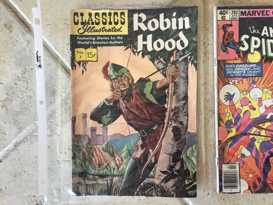 (8) Vintage Comic Books Featuring Marvel The Amazing Spider-Man #238, #258, #203, #186, Dazzler #1 [Photo 6]