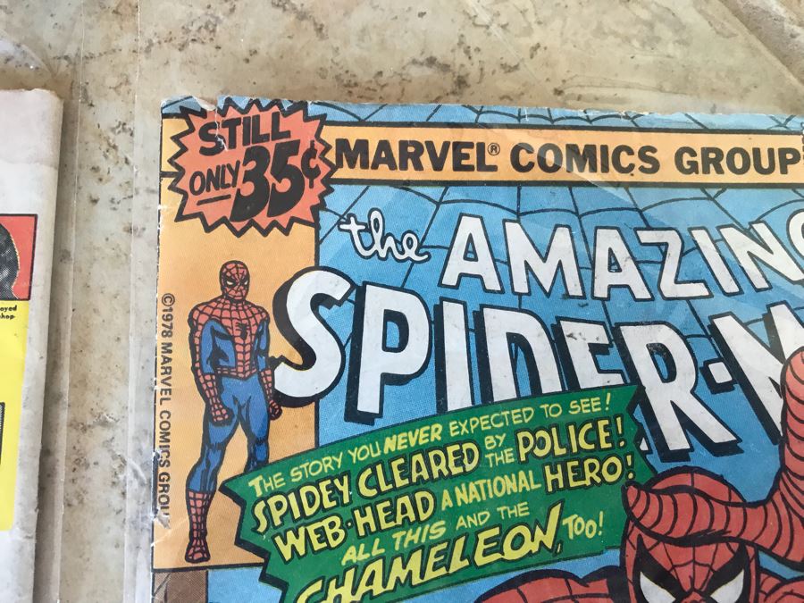(8) Vintage Comic Books Featuring Marvel The Amazing Spider-Man #238, #258, #203, #186, Dazzler #1 [Photo 14]