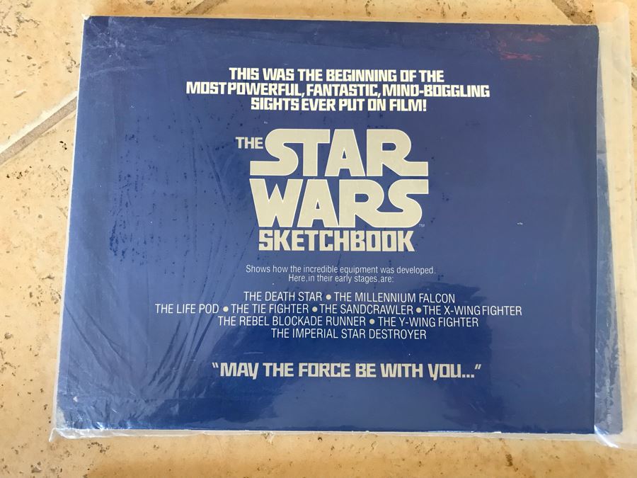 Vintage The Star Wars Sketchbook By Joe Johnston And Star Wars Blueprints [Photo 3]