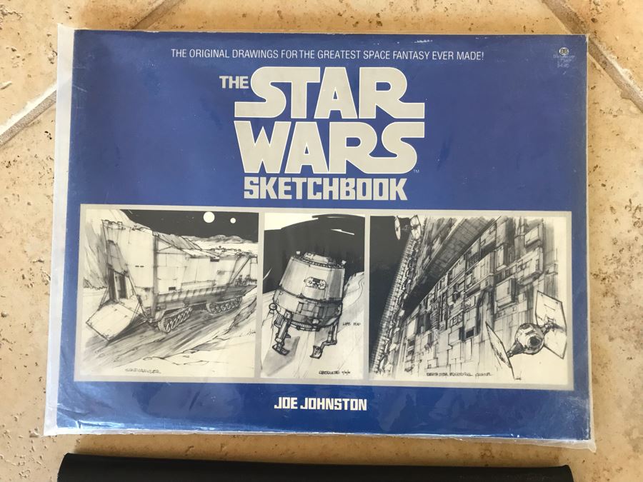 Vintage The Star Wars Sketchbook By Joe Johnston And Star Wars Blueprints [Photo 2]