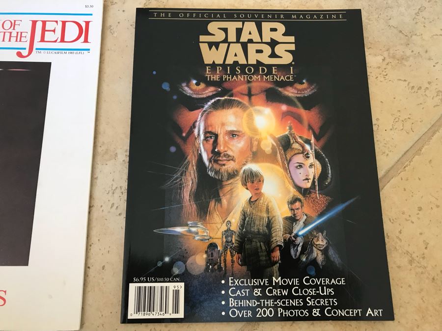 (4) Vintage Star Wars, The Empire Strikes Back, Return Of The Jedi, Star Wars Episode I Collectors Magazines [Photo 8]