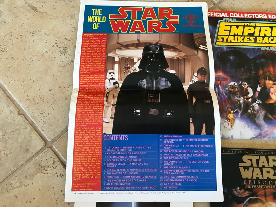 (4) Vintage Star Wars, The Empire Strikes Back, Return Of The Jedi, Star Wars Episode I Collectors Magazines [Photo 11]