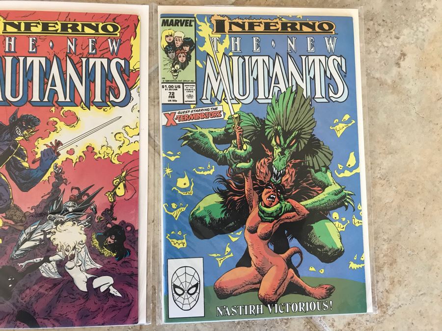 (10) Vintage Marvel The New Mutants Comic Books Includes 1st Issue [Photo 7]