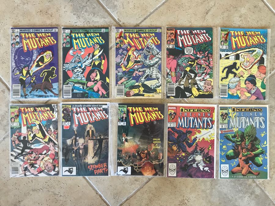 (10) Vintage Marvel The New Mutants Comic Books Includes 1st Issue [Photo 1]