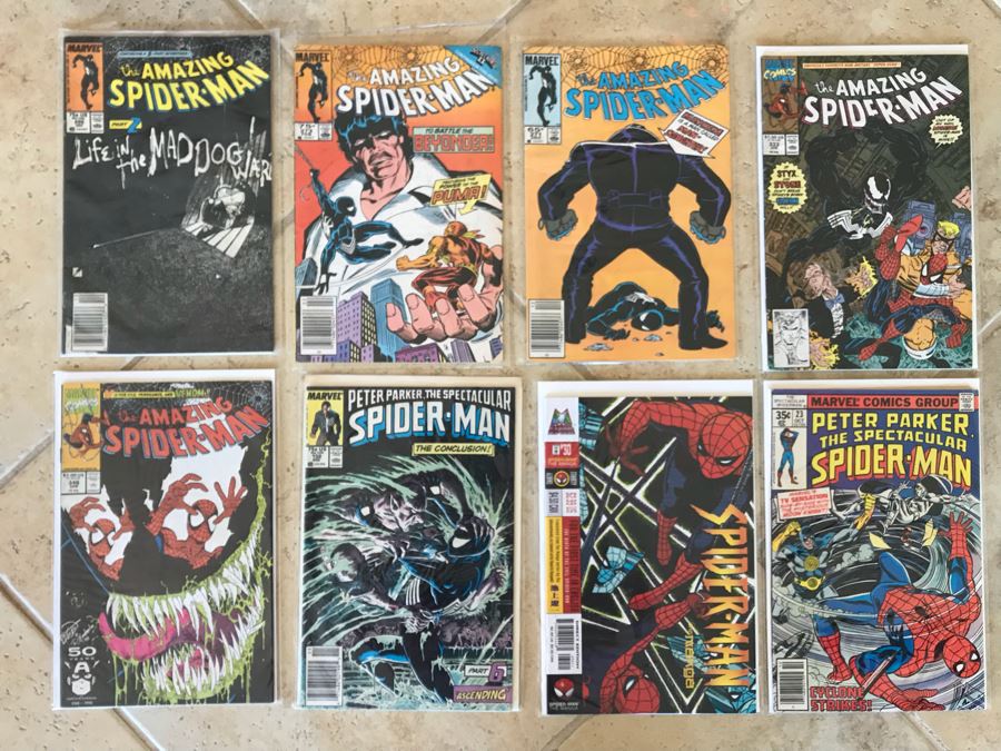 (8) Vintage Marvel Spider-Man Comic Books [Photo 1]