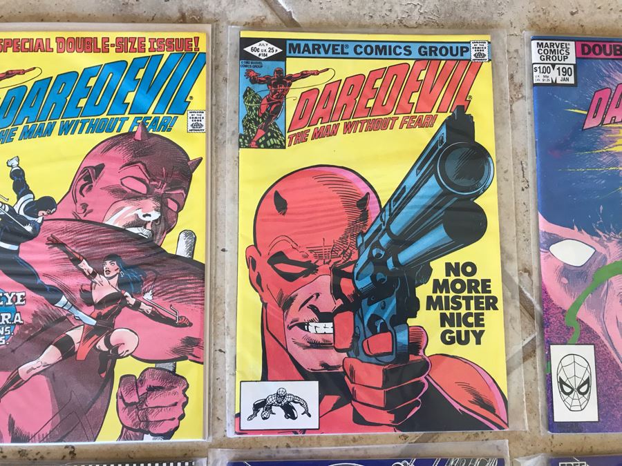(6) Vintage Comic Books: Marvel Daredevil, The Avengers With David Letterman, DC Sampler [Photo 4]