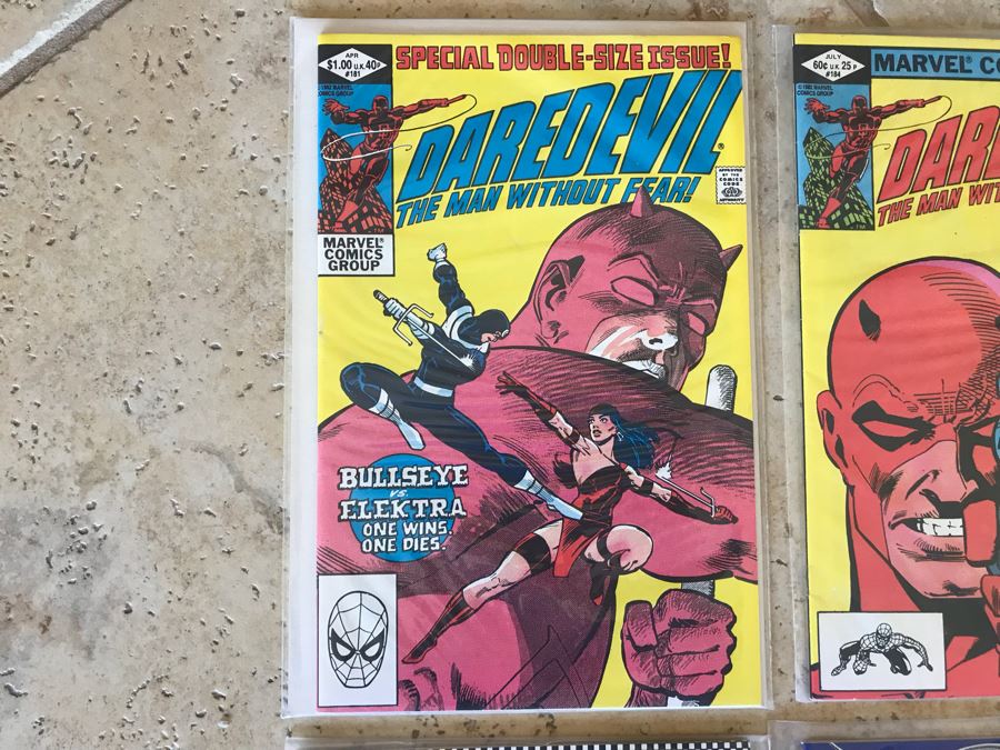 (6) Vintage Comic Books: Marvel Daredevil, The Avengers With David Letterman, DC Sampler [Photo 2]