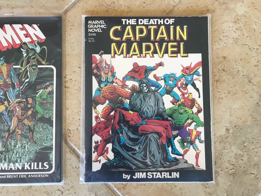 Vintage 1982 Marvel Graphic Novels: No. 1 The Death Of Captain Marvel ...