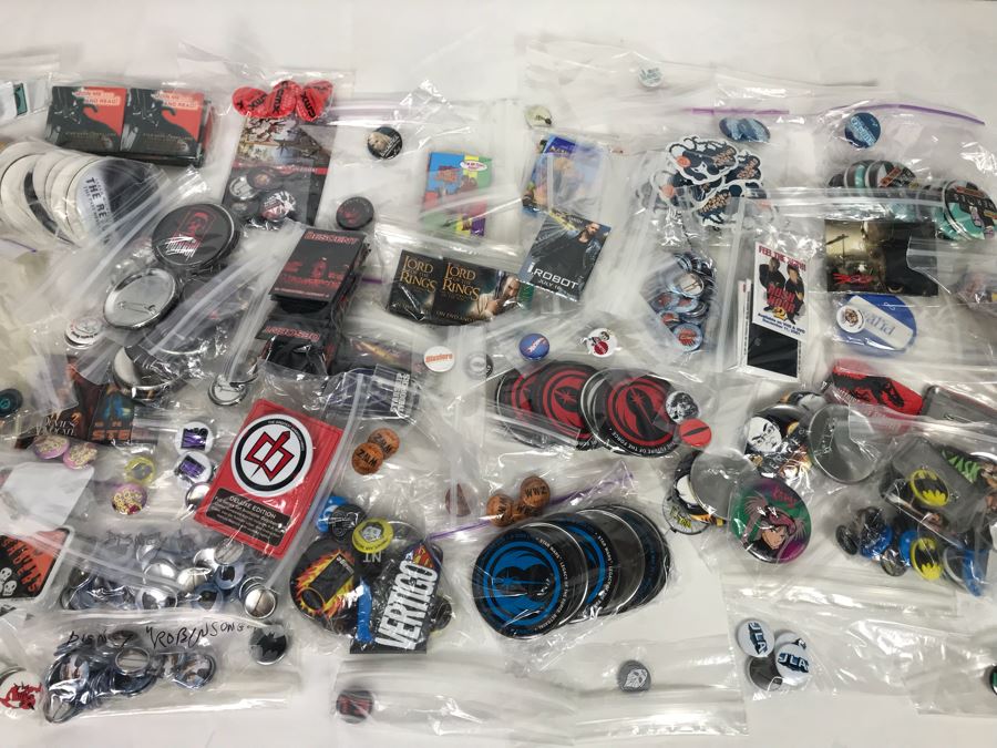Collection Of Various Vintage Movie, TV Show, Comic Book Promotional Buttons [Photo 2]