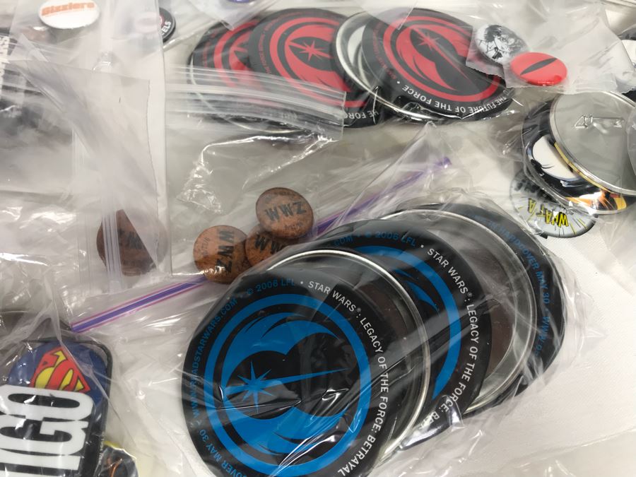 Collection Of Various Vintage Movie, TV Show, Comic Book Promotional Buttons [Photo 3]